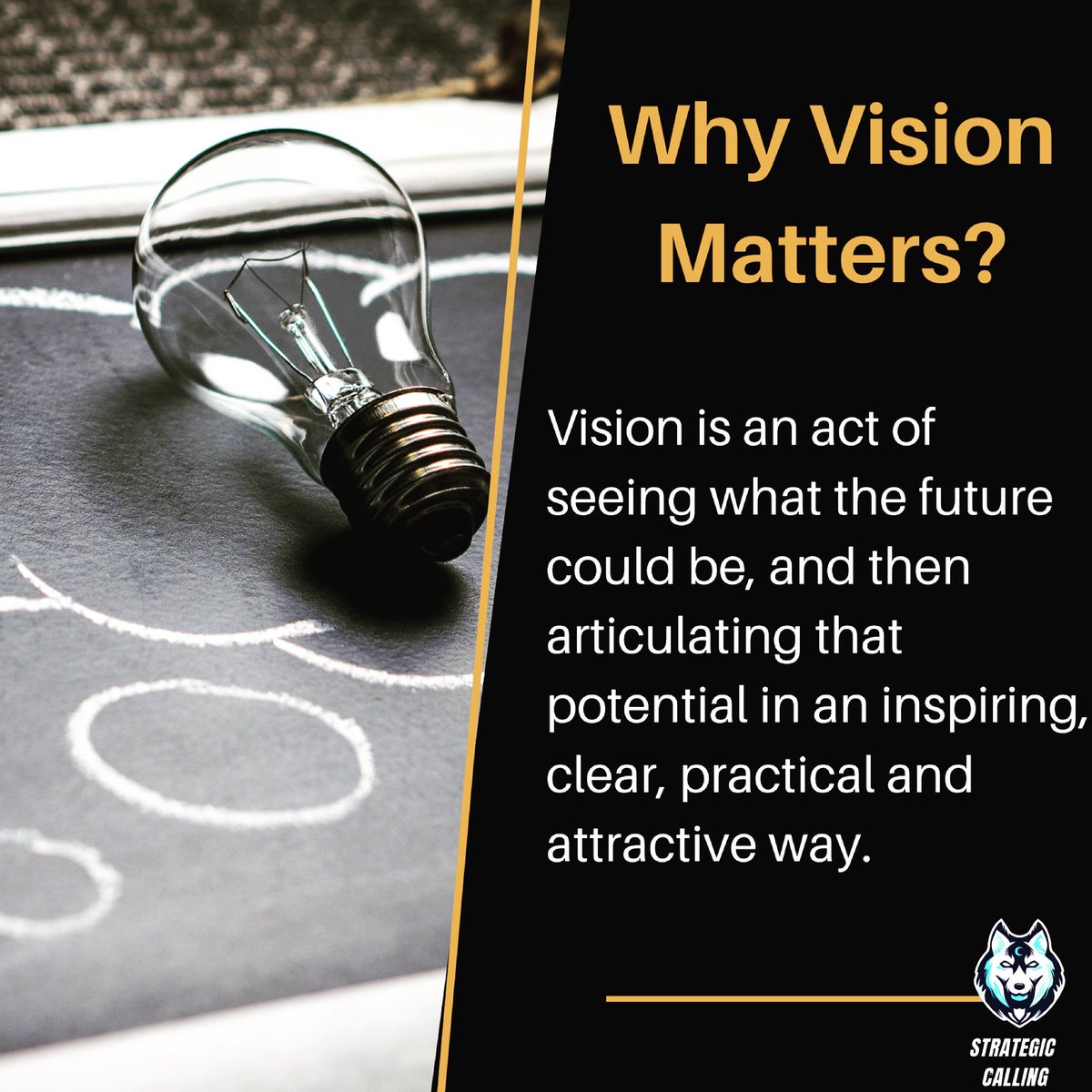 stratcalling's tweet photo. 💡Vision is the essential ingredient for successful leadership. #careercoach #leadershipcoach #businesscoach #performancecoach #mindset #entrepreneur #business #success #leadership #productivityhacks #leadershipdevelopment #vision #leadership #washingtondc https://t.co/CyrINB9wxt