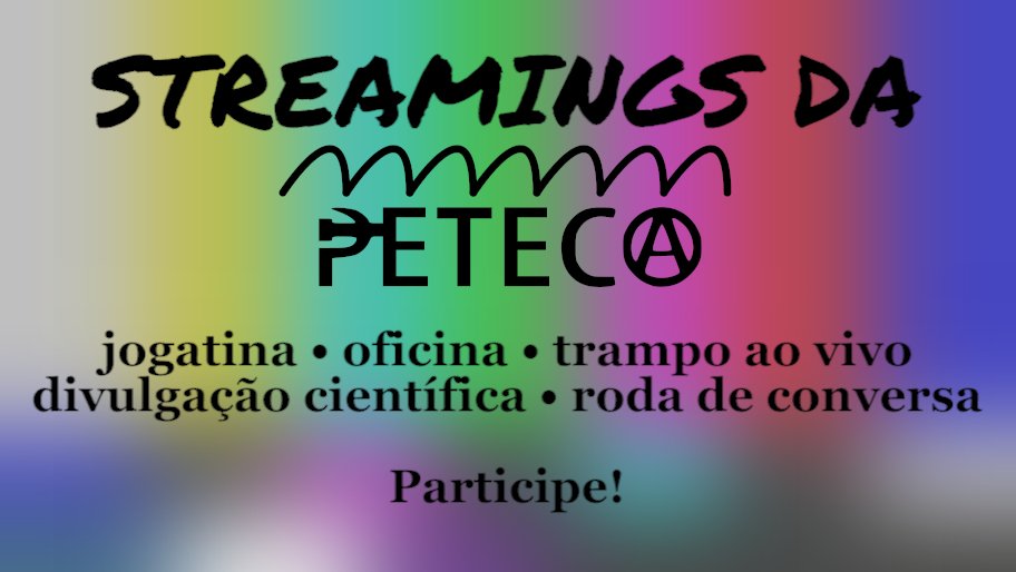 PetecaNacional's tweet photo. Hoje quem puxa o #StreamingsDaPeteca é @carlaocinemao, o encontro vai ser uma roda de conversa sobre como equipamentos culturais (ligados ou não ao estado) podem trabalhar o videogame como liguagem e escapar da ideia de mercado e "indústria".
No link: https://t.co/wuv9qAfHTU https://t.co/dchx5w9pif
