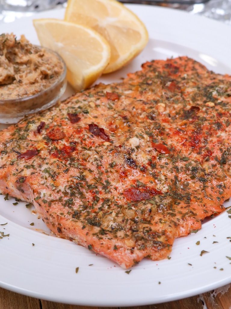 divascancook's tweet photo. Cowboy Butter Baked Salmon| Seasoned Salmon Brushed with A Tangy, Spicy Butter Spread! ππππππππππππππππππππππππππππππππππππππ #dinner #seafood #cowboybutter #salmon #spicy #tangy #spread #bakedfish https://t.co/tHgoMO9Eyl https://t.co/vjDVPKLL7R