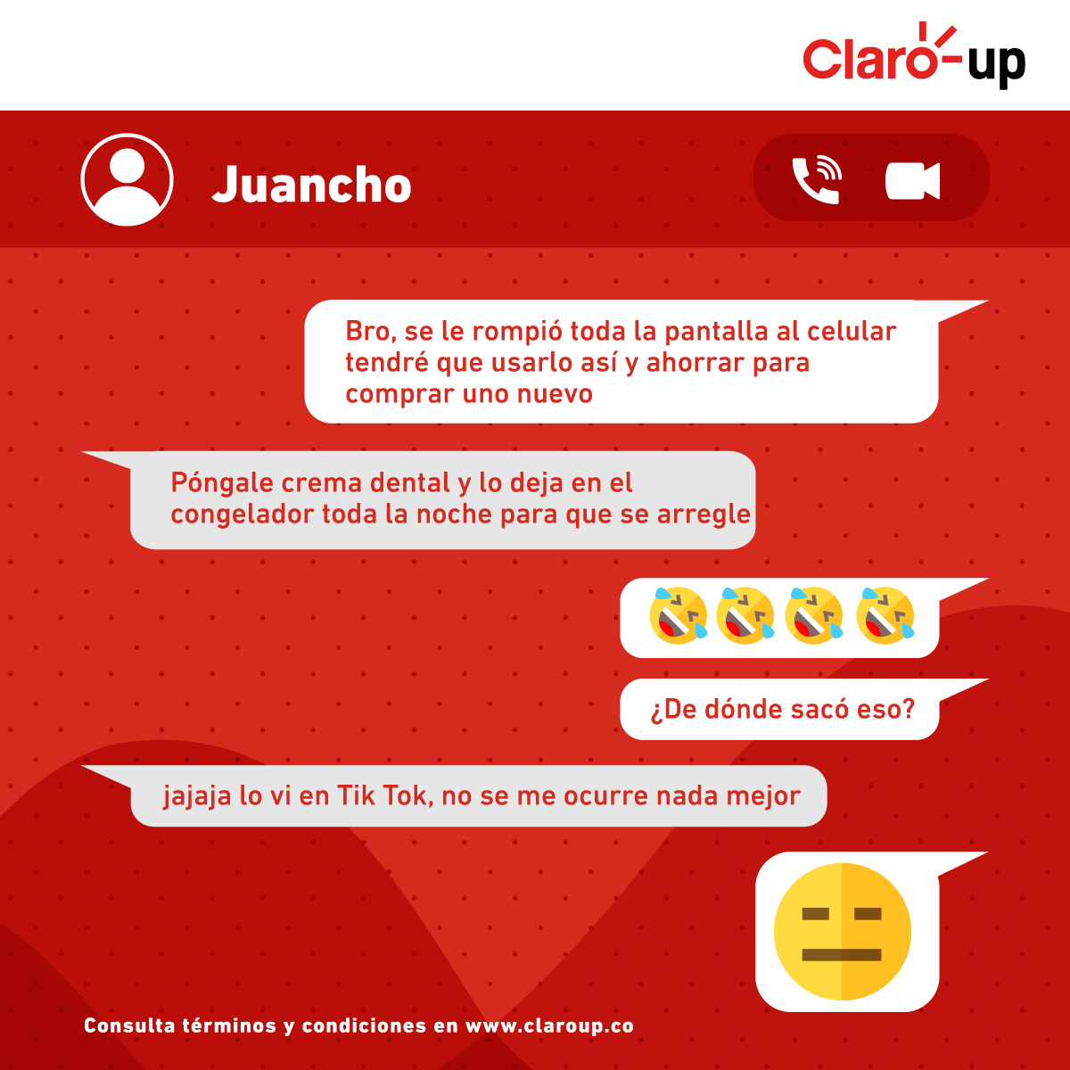 ClaroColombia's tweet photo. 😎 Asegura tu Teléfono móvil contra daños, fallas y hurto con #ClaroUp. Descubre cómo 👉🏼 https://t.co/0rn7xGbcqX https://t.co/fqtkHmXGp5