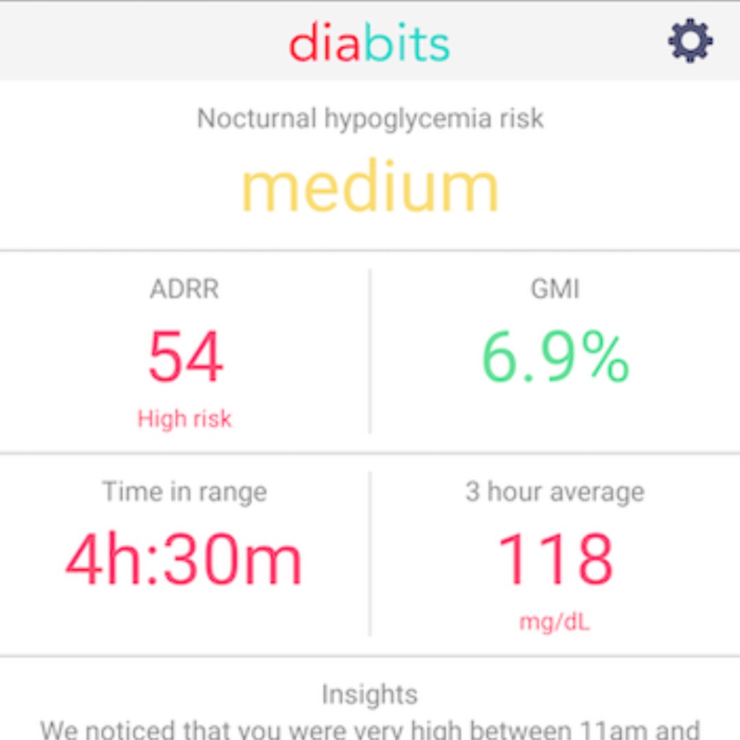 DiabitsApp's tweet photo. Notice anything new in this screenshot?

We're excited to announce something new in Analytics that you'll see in the near future. We're introducing Nocturnal Hypoglycemia Risk - check the app before bed and see what your risk of an overnight hypo is.  

Coming soon! https://t.co/GOmXOu2Z0s