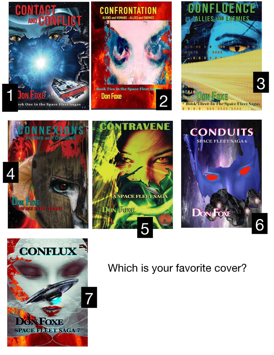 don_foxe's tweet photo. Here's a quick way to help me select design cues for Book#8. Comment your choice #scifi RT so more votes come in. https://t.co/u8gj4MqWVy