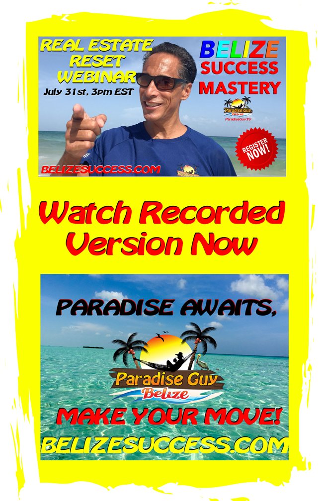 theparadiseguy's tweet photo. Belize Success Mastery Real Estate Webinar- Register: https://t.co/58dUSfEyF1 Questions: Info@paradiseguy.com #RealEstateWebinar #BuyBelizeRealEstate #paradiseguy #paradiseawaits #MakeYourMove #LearnBeforeYouEarn https://t.co/kGLm8j6DJJ via @FacebookWatch https://t.co/7ZyritZOtw