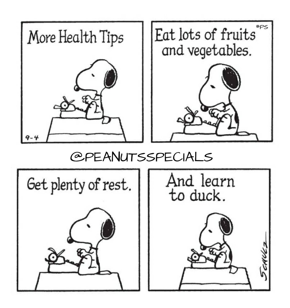 First Appearance: September 4, 1982
#snoopy #more #healthtips #health #tips #eat #vegetables #plenty #rest #learn #duck #peanutsfriday #peanutsstrong #peanutshome #staysafe #schulz #ps #pnts #peanuts #officialpeanutsspecials #peanutsspecials