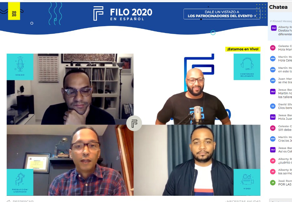 FaustoLiriano's tweet photo. Gracias a la gente de @FILOconference por la invitación para compartir nuestra experiencia de iglesia en virtualidad. ¡La pasé súper! #FILO2020 https://t.co/XFQFDWap6j