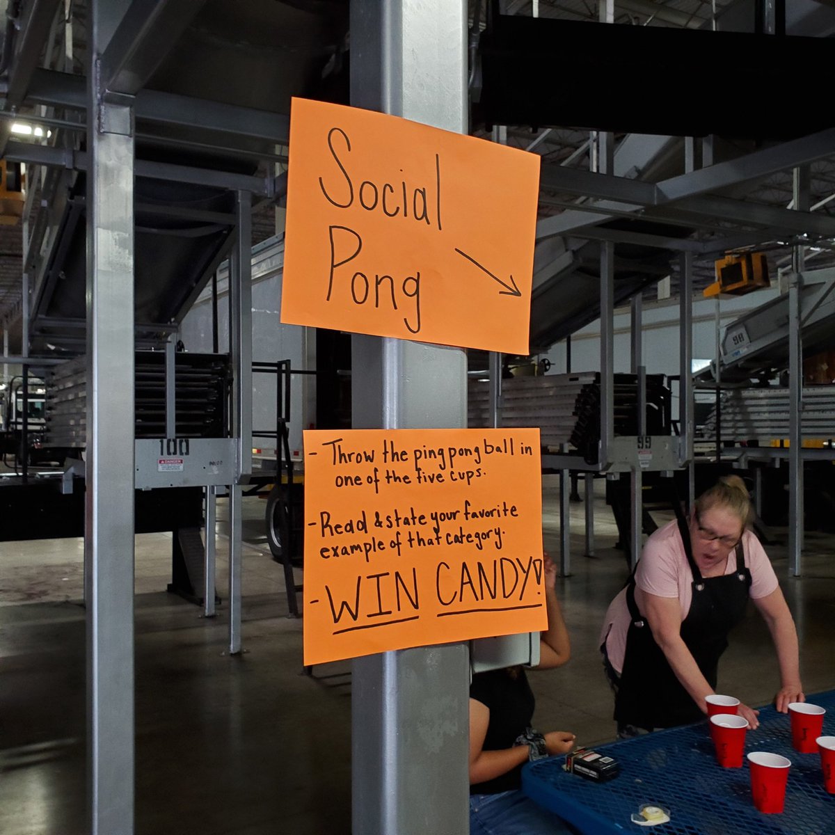 RScott312's tweet photo. Social Pong #wellness activity with our lovely CHSP committee to talk about our fav #safety topics! Even with cooler temps, #safetyserviceswag never sleeps 🌞
@BobbyJFleming2 @day_lions https://t.co/rV8Tuq7z4O