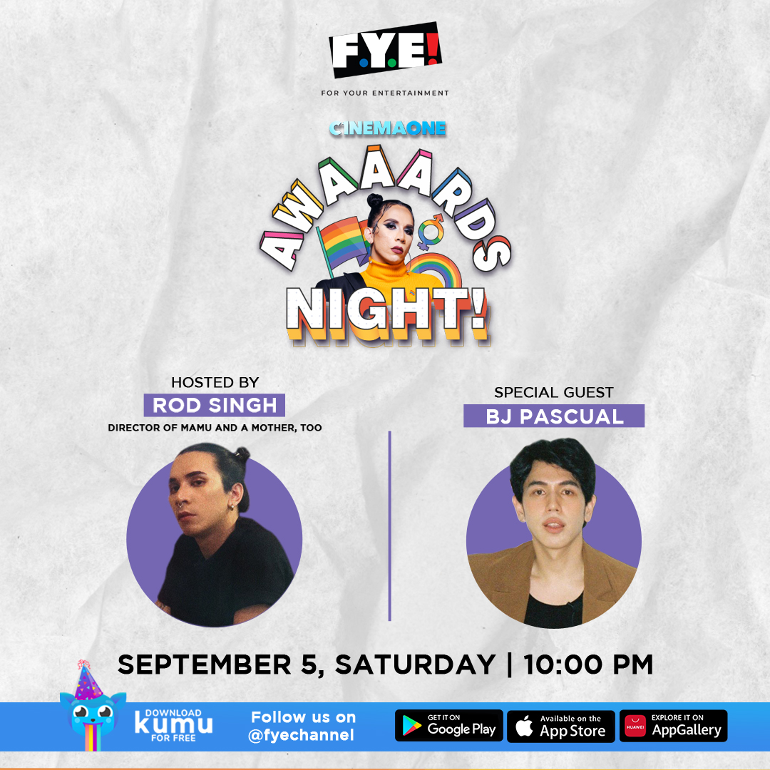 c1nemaone's tweet photo. Humanda ng magpasabog ng Malacañang at Ibong Adarna mamayang gabi dahil kasama natin ang celebrity fashion photographer &amp; vlogger, #BJPascual!🙌🏻

Catch Awaaards Night! with our host Direk #RodSingh, tonight at 10PM sa @ fyechannel on KUMU! Mapapanood din sa FB &amp; YT ng #CinemaOne! https://t.co/8SJaxaRy5Q