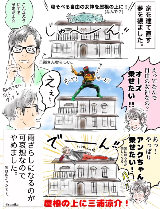 私のオーズ愛が強すぎて変な夢見た話

スパイダーマン乗せてる家あるからオーズは有りだと思う

#オーズ10周年とお祝いと感想
  #仮面ライダーOOO #仮面ライダーオーズ #アンク #火野映司 