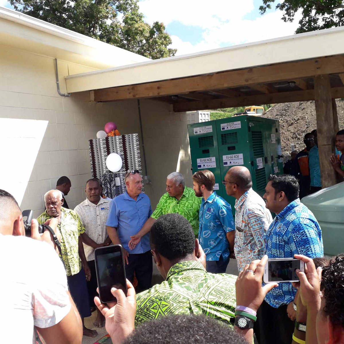 MCTTTFiji's tweet photo. 🔙 to Commissioning of the #Nakoro village solar hybrid project in #Navosa which will benefit more than 200 Fijians, who will for the first time have electricity in their homes. Thank you @FijianGovt @gizpacific
@EU_Commission for supporting community development 🤜🤛 https://t.co/LqSRbu3Ui1