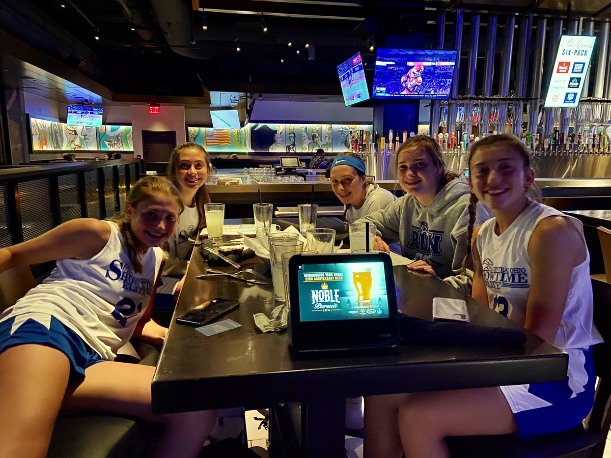 showtime_2024's tweet photo. Celebrating our first win tonight. Showtime 65 OLH-Impact 37.        Back at it in the morning. Great job girls!!🏀 https://t.co/mtsFlgfsn6