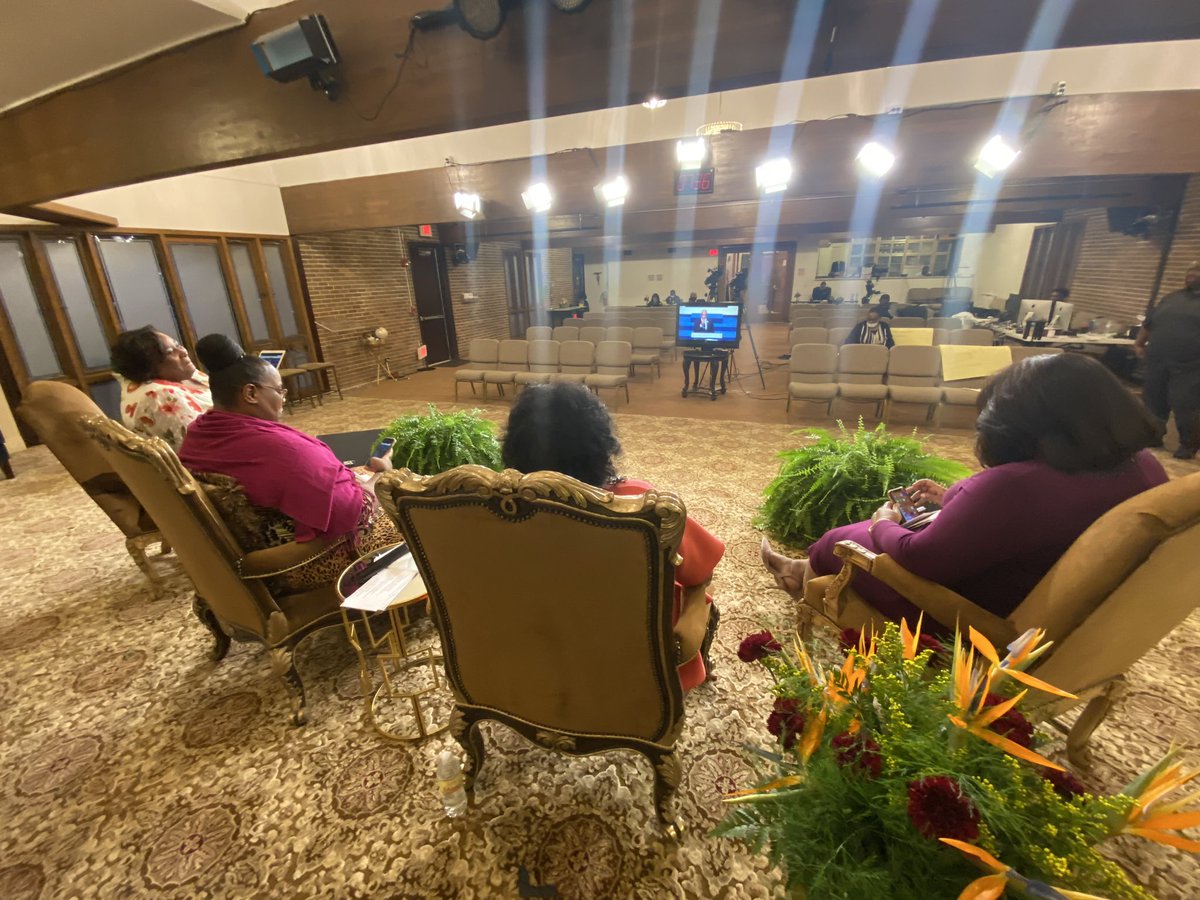 pastorkimray's tweet photo. The Ray Sisters watching “live” Bishop Michael Blue #IIVF https://t.co/ThsTnTRPcV
