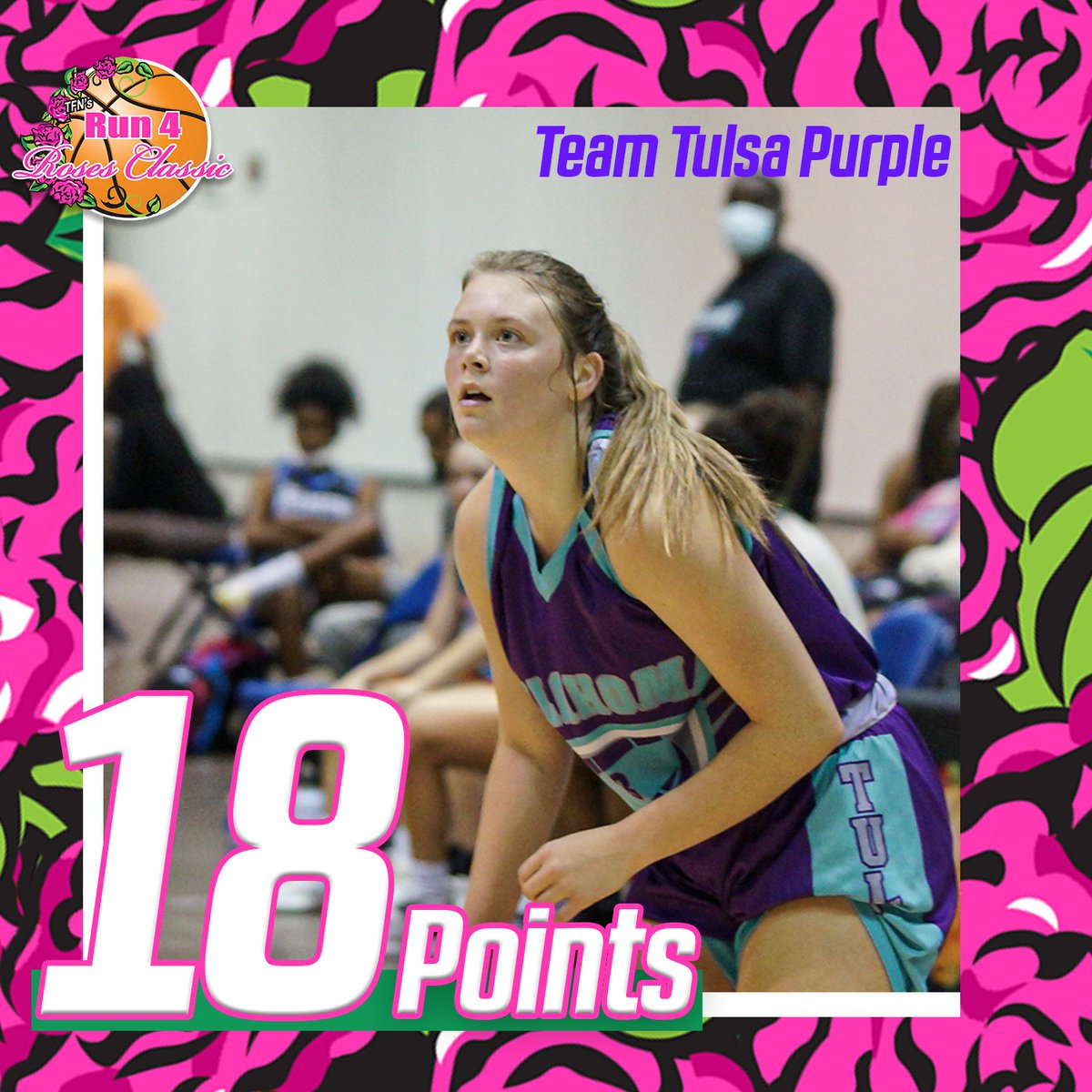 TFNsRun4Roses's tweet photo. Breakout Performance 🚨 Team Tulsa Purple Guard Destiny Buerge Was Wet from 3 finishing with 18 Points against Ohio Xtreme @bump_jeremy #Roses20 https://t.co/1I5wBy29YQ