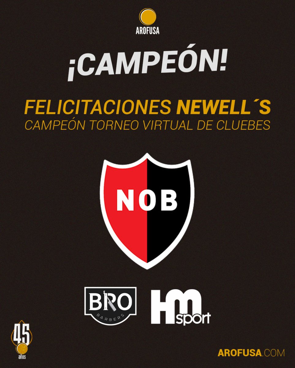 rosario_futsal's tweet photo. #CopaVirtual - ¡Newell’s Campeón!

La Lepra derrotó a Perez Ciudad  en el duelo decisivo y se quedó con el certamen.

🏆 ¡Felicitaciones @CANOB_Arofusa! https://t.co/7j4tJ6DZOD