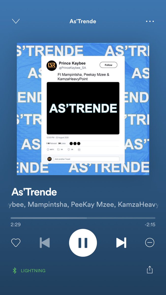 80Five_ZA's tweet photo. @PrinceKaybee_SA Whenever u see my success in the Industry, just know that you’re one a few artists In Africa that Inspire me🙏 #Astrende ⏰🔥🔥🔥🔥🔥🔥🔥🔥🔥🔥🔥🔥🔥 https://t.co/07pj66eK3X