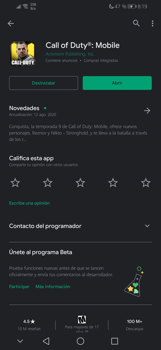 Arath_J's tweet photo. @CODMobile_ES Así se ve en la tienda https://t.co/aPWvanGR7w
