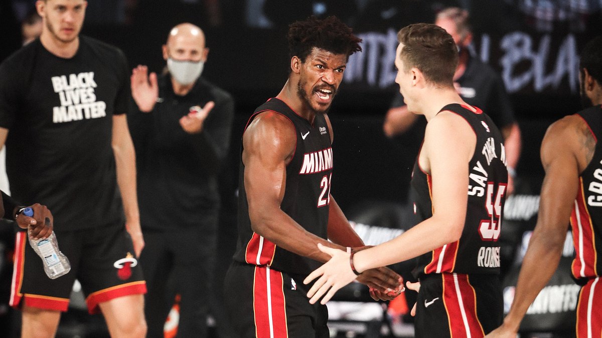 MiamiHEAT's tweet photo. #MILvsMIA Final: HEAT 115 - Bucks 100

🐐 Butler 30 Pts, 7 Rebs &amp; 6 Asts
🔥 Bam 20 Pts, 16 Rebs, 3 Asts &amp; 2 Blks
🔥 Crowder 17 Pts, 4 Rebs &amp; 5 Asts
🔥 Dragic 15 Pts, 5 Rebs, 3 Asts, 2 Stls &amp; 1 Blk
🔥 Herro 13 Pts, 8 Rebs &amp; 3 Asts
🔥 Iguodala 6 Pts, 3 Rebs &amp; 3 Asts https://t.co/SyxGLXBbBA