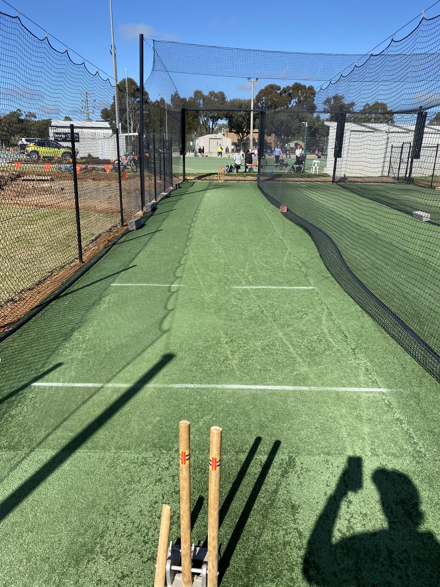 Beautiful day to to be back at it #LoveCricket
