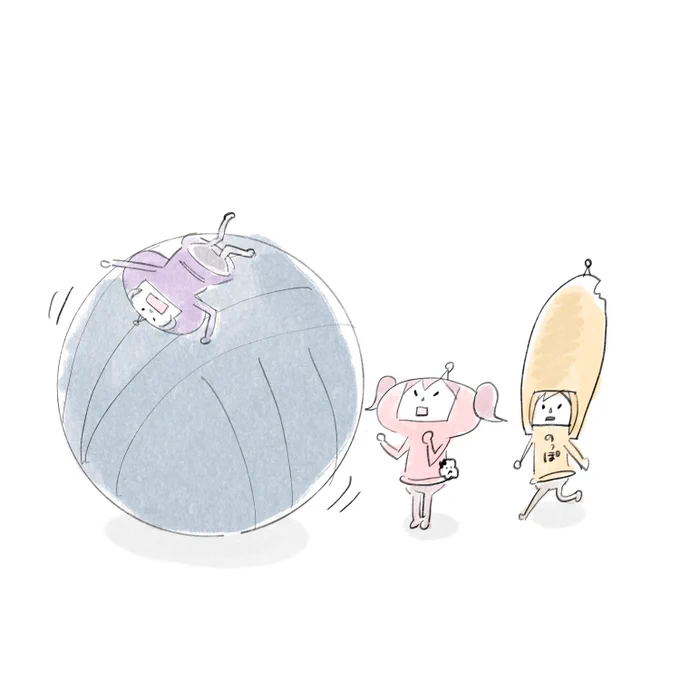 自分に巻き込まれるよしこちゃん 