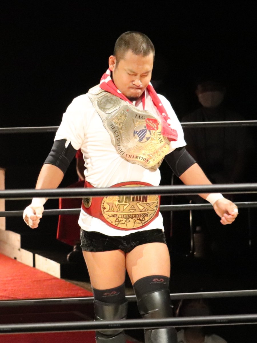 sarukichi0724's tweet photo. #阿部史典選手

2020.9.3 TTT 新木場大会

ベルト2本を持って入場

#TTTpro
#SCRAMBLE7
#basara_pw https://t.co/WNtThCmmqY