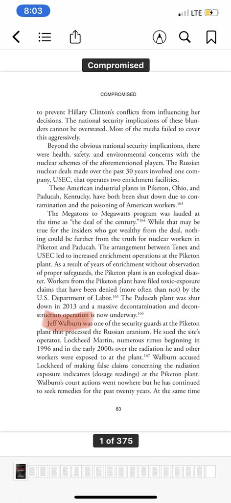 Here’s the section on Walburn and Lawson’s previous attempts to expose Lockheed/USEC corruption. Notably, USEC (plant that radiated workers & now is “Centrus”) has DEEP Clinton connections (ie created by Clinton Inc.) and is now run Daniel Poneman who served as WJC/BHO dep at DOE