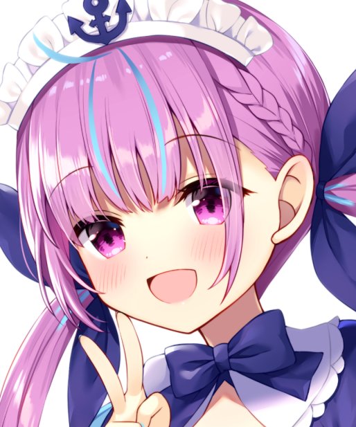 湊あくあ 「あくあちゃん
#あくあーと 」|うちゅうねこ🛸のイラスト