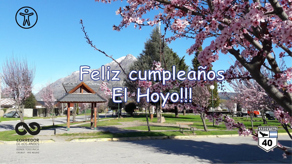 Hoy, cinco de setiembre
Es el cumpleaños 67 de nuestro querido pueblo, El Hoyo.
MUY FELIZ CUMPLEAÑOS!!!

#ElHoyo #Chubut #ComarcaAndina #CorredorDeLosAndes #Patagonia #ChubutEsTuViaje #TodoLoQueEsperasYmuchoMasDeLoQueImaginas
#Accesibilidad #Cumpleaños #Aniversario