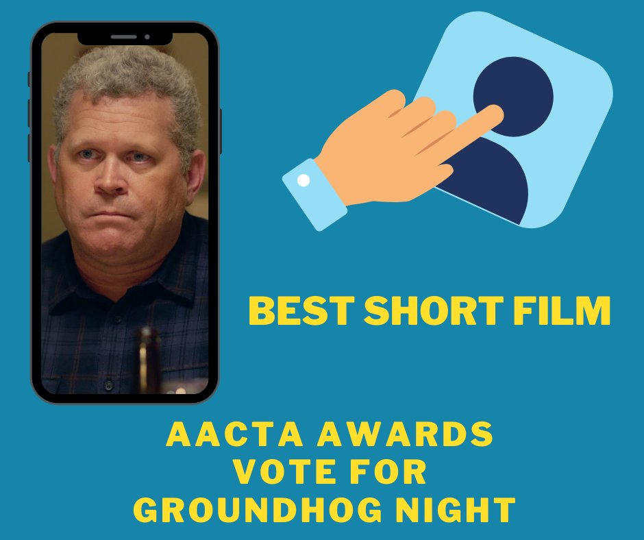 If you are a current AACTA member, please consider giving your Groundhog Night your vote for a Best Short Film nomination at the AACTA Awards. It would be an honour for this inclusive short film so close to my heart. Congrats and thanks to @BusStopFilms + everyone involved