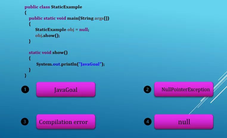 GoalJava's tweet photo. What will be the output?
https://t.co/R2wGiyoHPR
#JavaDevelopment
#javadeveloper
#javaqueue
#javacode
#codinglife
#coding
#JavaCourse
#devcommunity 
#CodeNewbie 
#CodeNewbies 
#WomenWhoCode 
#Java 
#defaultmethod
#Developer 
#COD2020 
#CoD 
#Developer https://t.co/8HtNRN66cA