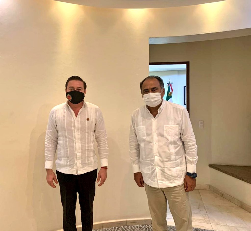 CatemNacional's tweet photo. Productiva reunión de trabajo entre @soygueroalonso, Secretario General de #CATEMGuerrero y @HectorAstudillo, Gobernador de esa entidad.

¡Acciones que traerán bienestar a los hogares de las y los trabajadores de Guerrero! https://t.co/tiwBKyzcOT