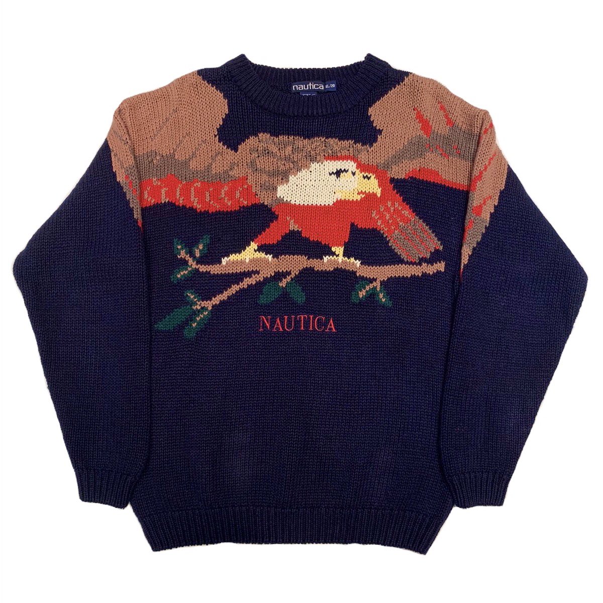 taramake's tweet photo. NAUTICA
イーグル コットンニット。
#nautica 
#TARAMAKE
#used 
#vintage 
#fashion
#古着
#harajuku https://t.co/3zsbz1QR4Z