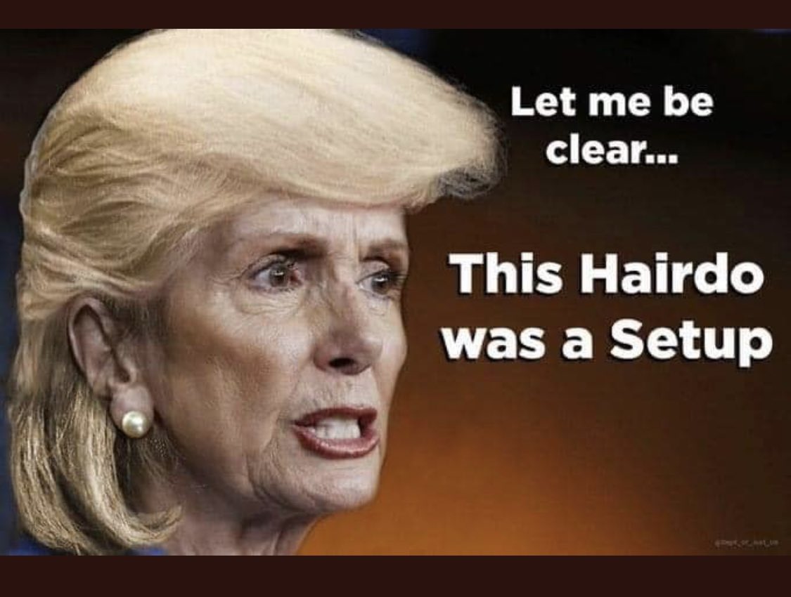 CallDevlin's tweet photo. @washingtonpost You’re right, because she does it to herself. #NancyMustGo #NancyAntoinette #NancyBlowOut https://t.co/PmN1F0BrFT
