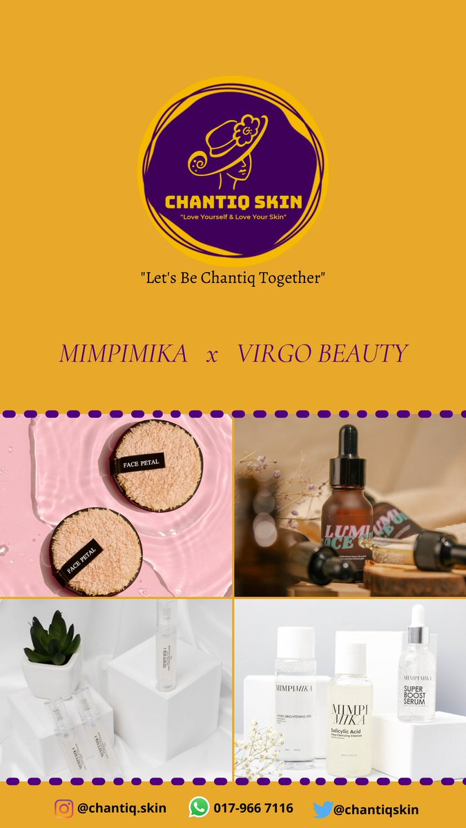 chantiqhub's tweet photo. hi chantiq angles! 🧚🏻‍♀️for those yang cari local product from Mimpimika &amp; Virgo Beauty boleh check it out dekat sini 🤩

your trusted seller is here angles! 🥰 anything do hit me at dm or https://t.co/l12xEL8Xs3 😘

🎁 FREE GIFTS
🛵 COD avail
🚚 FREE POSTAGE on shopee

#teamsoufiya https://t.co/RmIoUth7oj