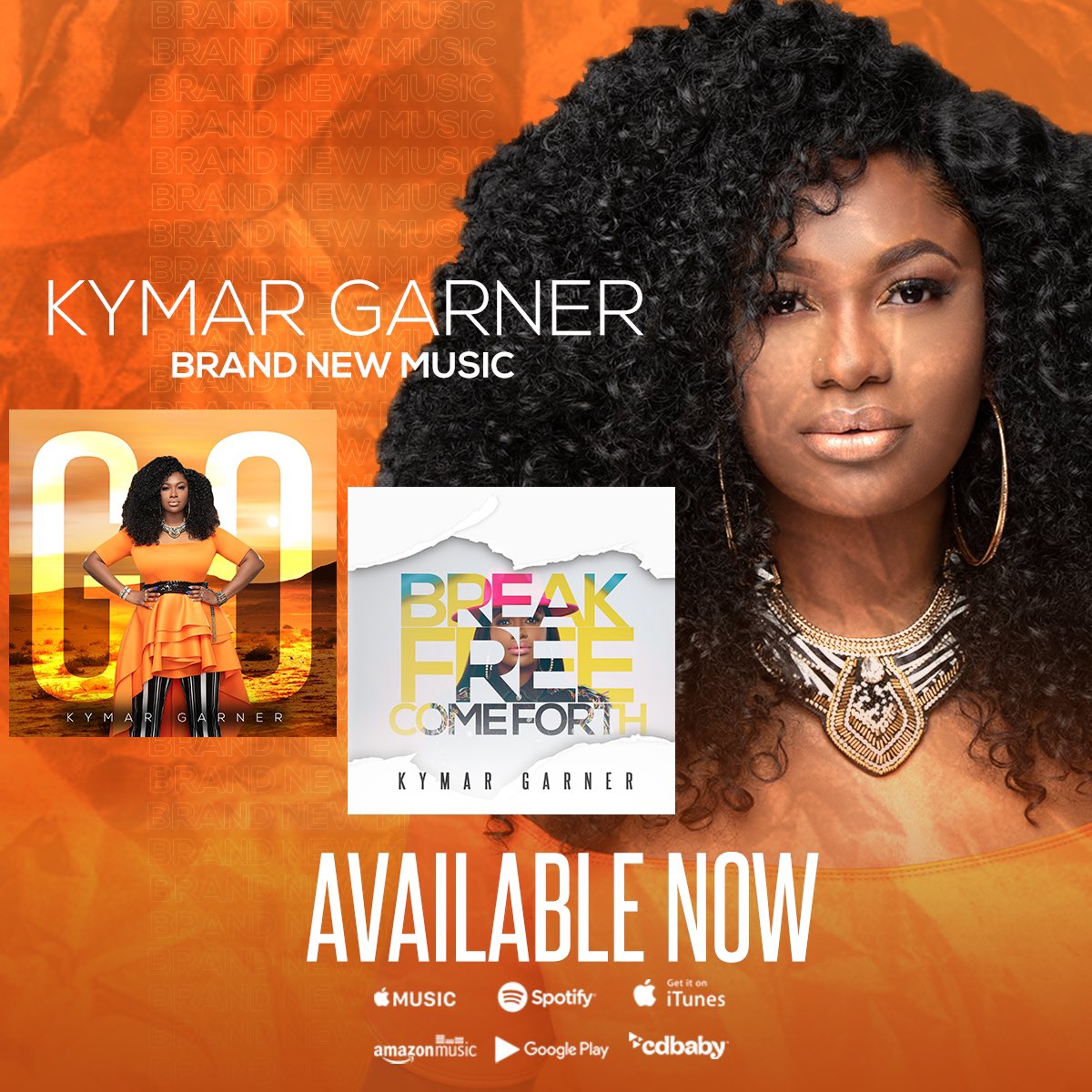 KymarGarner's tweet photo. I’m so ecstatic about the recent release of my Brand New Singles “Go” and “Break Free Come Forth”!!! Go get this new music!🙌🏾
.
.
.
God’s NEXT for your life is NOW!!! It’s your time to Break Free, Come Forth and GO💨🔥‼️

#BreakFreeComeForth #Go #TKGMusicProductions #KymarGarner https://t.co/tg0tkFbZGe