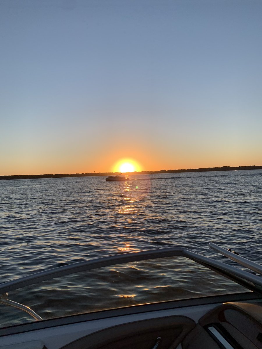 Okoboji sunset was on fire tonight 🌅