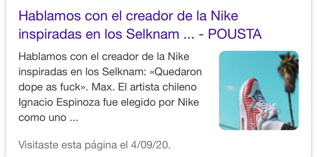 e_sierraa's tweet photo. A todos los que están indignados con los trajes Selknam...Por que no los vi cuando estas zapatillas salieron al mercado? 🤷🏿‍♀️ Antes del post de carnaval ni recordaban la existencia de los Selknam y para que decir que hayan hecho algo para proteger su cultura 🤦🏿‍♀️ https://t.co/T9HhqRqpC5