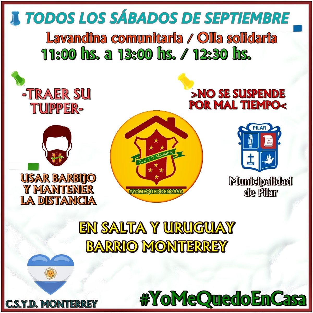 SolidarioMonte's tweet photo. # SEPTIEMBRE SERA TAMBIEN SOLIDARIO CON NUESTROS VECINOS # HOY MAS QUE NUNCA UNIDOS # 🇦🇷👇🇦🇷👇🇦🇷 https://t.co/SABvnq8W0B