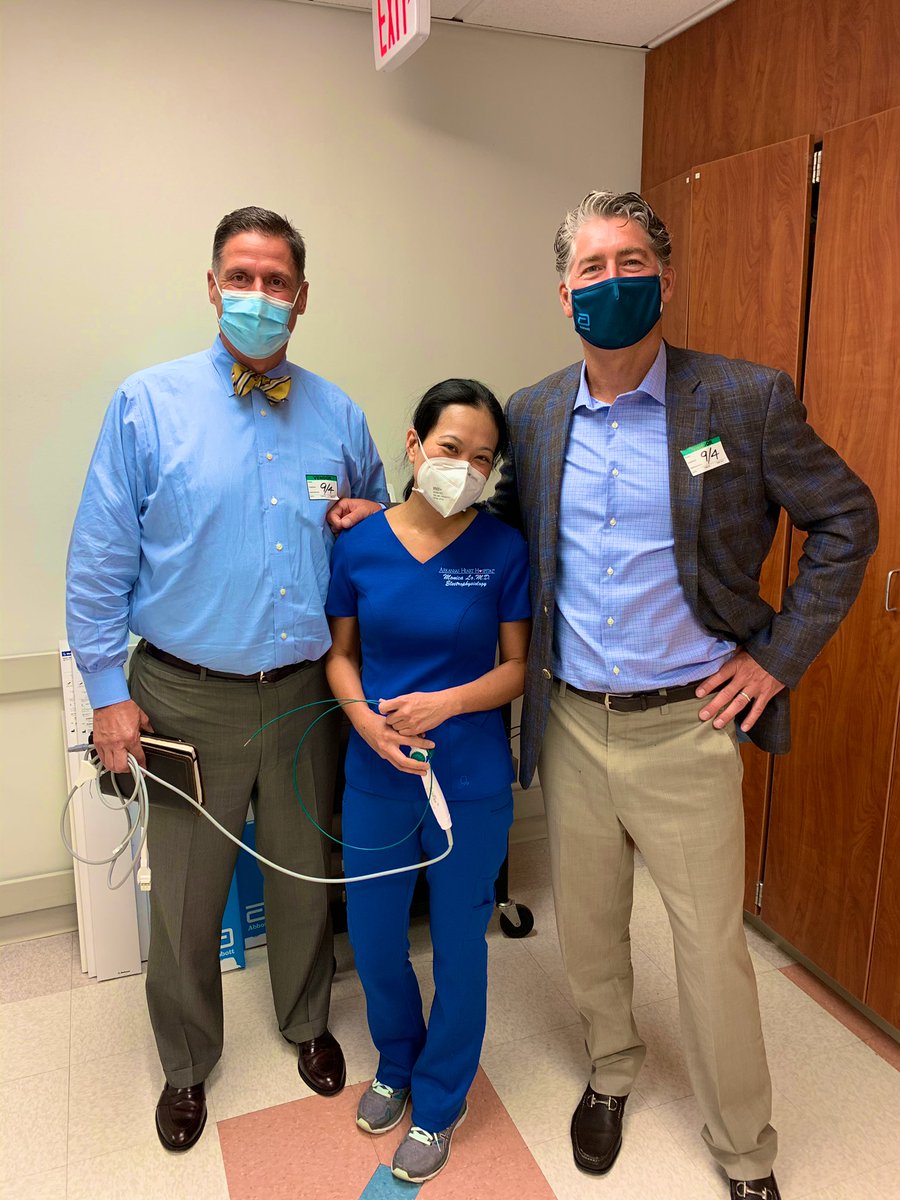 MonicaYLo's tweet photo. Finally got to put my hands on the TactiFlex catheter! It is everything I love about @AbbottCardio in one device. Thanks to my amazing team for an amazing day! The TactiFlex PAF IDE trial provides another tool to treat recurring AFib. @ArHeartHospital 
 #TactiFlex https://t.co/NW2tp3ONFX