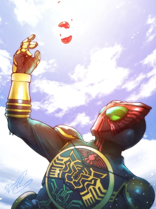 いつかの明日

#仮面ライダーオーズ10周年
#オーズ10周年
#オーズ10周年とお祝いと感想 
#週末は仮面ライダー 
#タ・ト・バ 