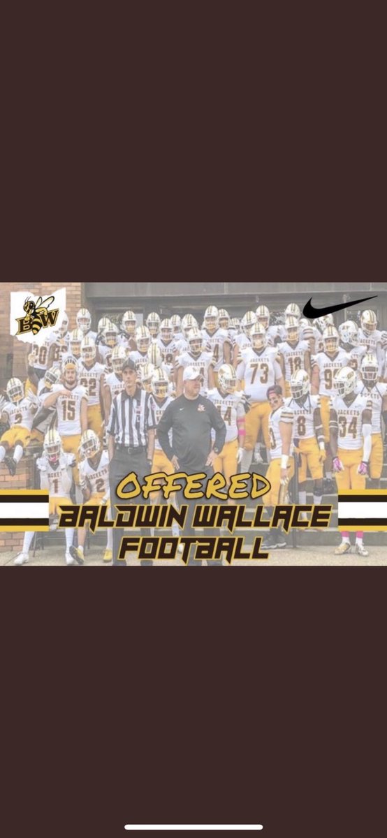 camerincamacho3's tweet photo. Blessed to receive a offer to Baldwin Wallace College @CoachJacksonBW @Coach_Papley @coachcurtis42 https://t.co/iu3mstHV7e