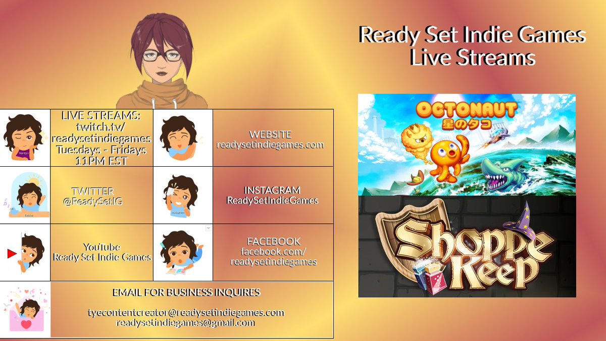 CheckpointVibes's tweet photo. Hey Everyone! Going Live AT 11PM EST with #octonaut and #shoppekeep on #PS4 on https://t.co/dXce5VjooM @DanVanDam
@VoxPopGames #loveindies @IndieWorldOrder
#indiestreamer #2020yearofindie #nightowlstreams #streamsfornightowl https://t.co/ON87Yy8DYX