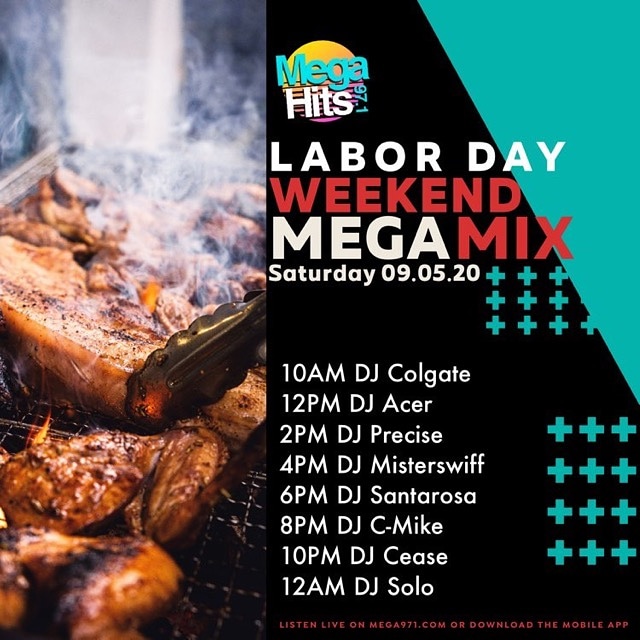 Tomorrow I'll be in the mix on @megahits971 dropping some 🔥🔥🔥🔥 for 2 hours Noon til 2pm