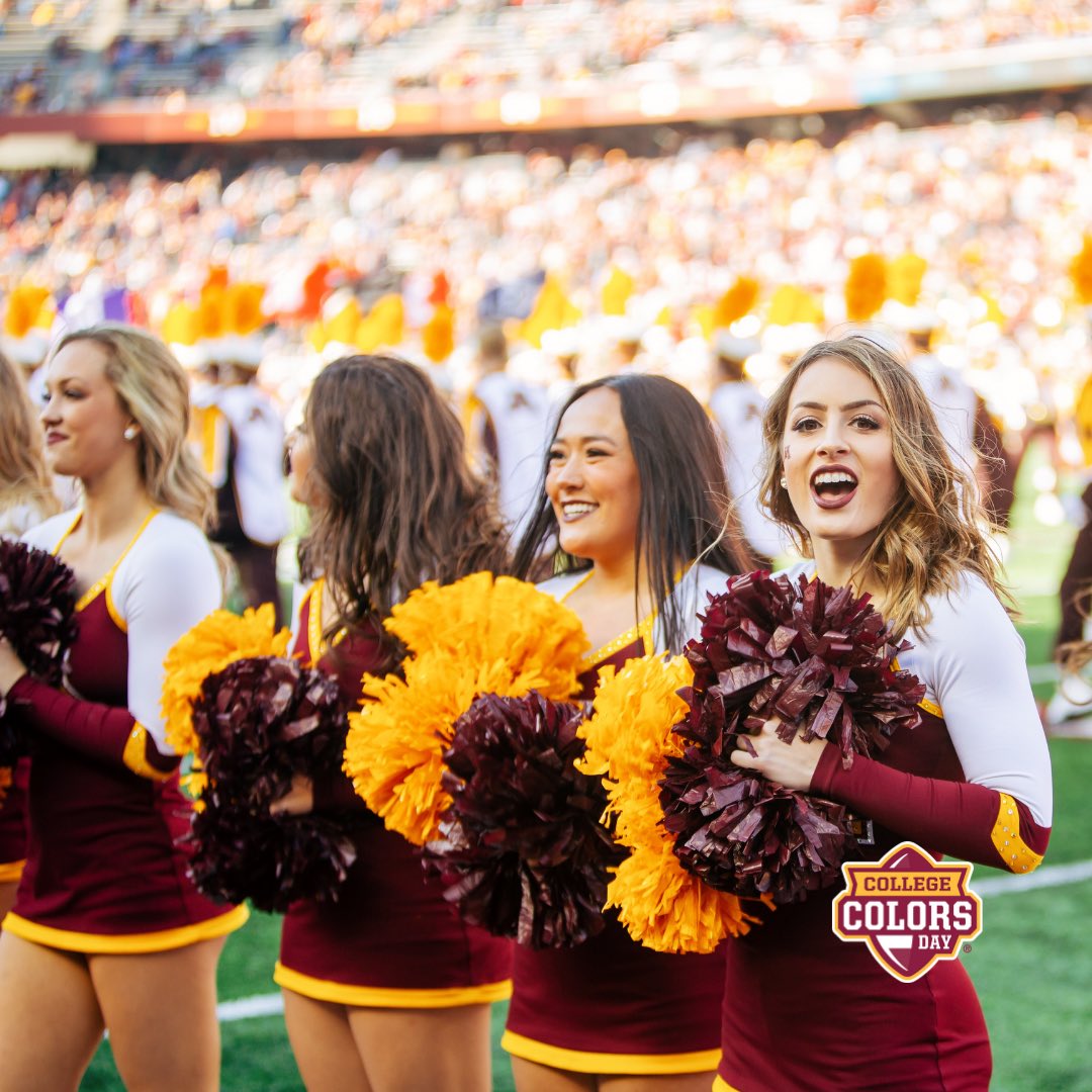 GopherSpirit's tweet image. For the glory of the old MAROON AND GOLD 〽️ #CollegeColorsDay