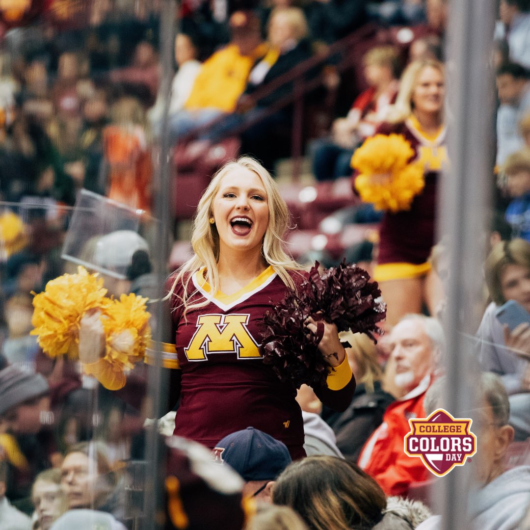 GopherSpirit's tweet image. For the glory of the old MAROON AND GOLD 〽️ #CollegeColorsDay