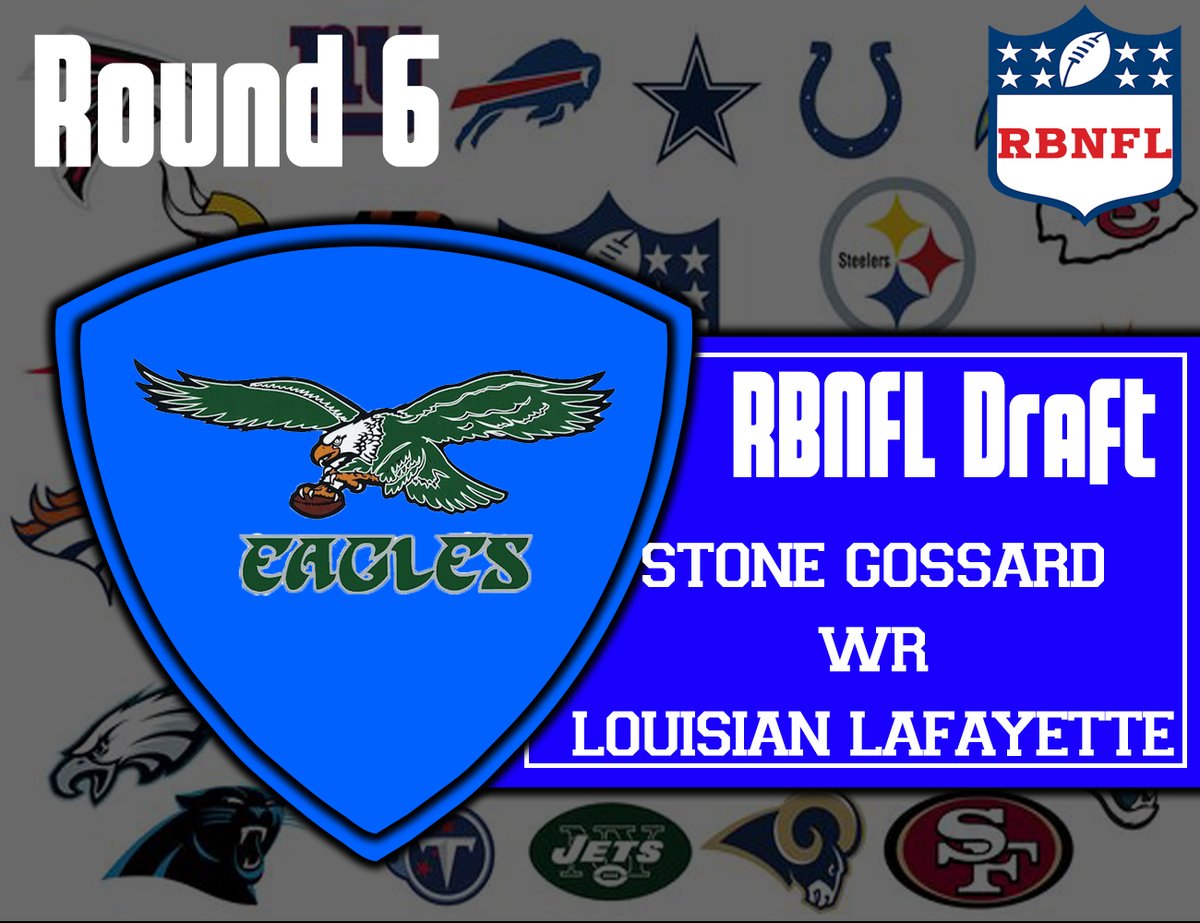 RBNFL_Commish's tweet photo. With the 2nd pick in the final round @QuackRetro Selects WR Stone Gossard from Louisiana Lafayette https://t.co/bdDfreQMFn