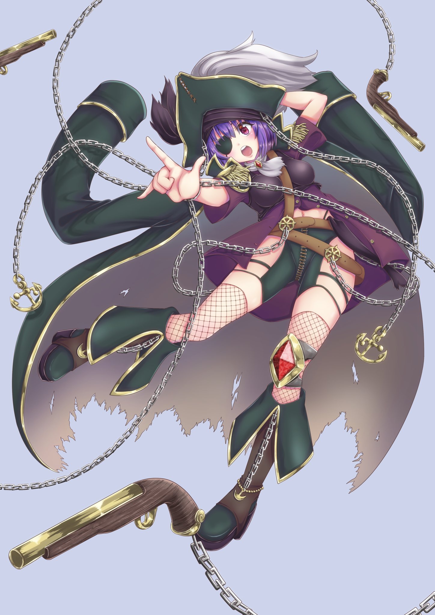 日高 あおは アイコン用の絵を描きました 海賊と鎖がモチーフのキャラクターです イラスト 一次創作 新しいプロフィール画像 T Co Wkklhuzdab Twitter