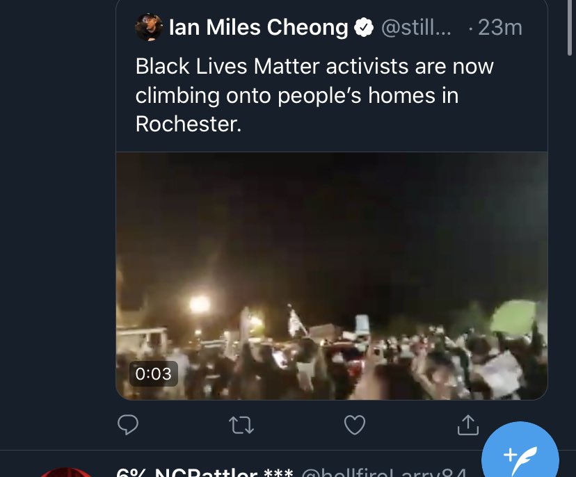 Not surprisingly the right wing verified accounts are pushing myths of mass violence on the part of protestors. In reality, the police are the violent ones. This is organized.