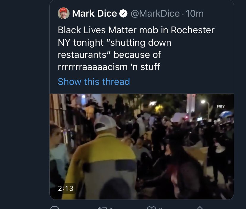 Not surprisingly the right wing verified accounts are pushing myths of mass violence on the part of protestors. In reality, the police are the violent ones. This is organized.