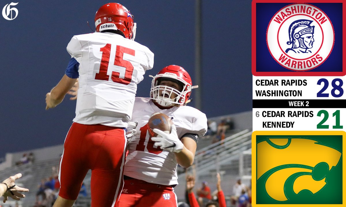 iowaprepsports's tweet photo. OK @CRWarriorFB ‼️

The Warriors take down 4A No. 6 Kennedy at Kingston. #iahsfb https://t.co/niPkRslwBc