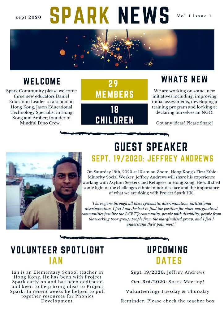 Our first ever issue of #sparknews! Check it out: #projectsparkhk! <a href="/mrwaller15/">Mr. Waller</a> <a href="/mrkpyp/">Ryan Krakofsky</a>. We are excited for big things coming soon!