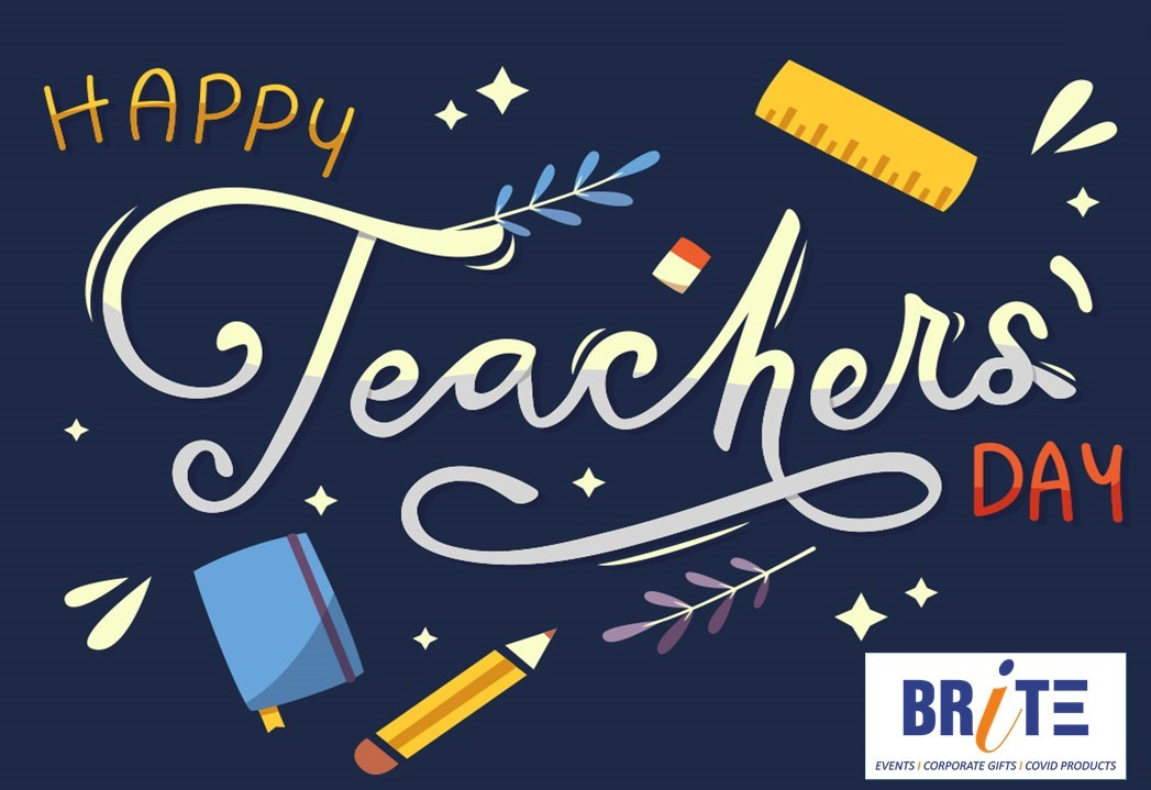 Brite_Group's tweet photo. Happy Teacher's Day!

#teachersday #teacher #eventmangement #events #eventsprofs #eventplanner #eventdesigner #corporateevents #surprises #weddings #corporategifting #gifts #covidproducts #covid19 #stayhomestaysafe #photos #socialdistancing #sanitizer #marriage #brite https://t.co/XKvxGtIwZ1